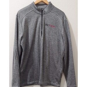 Adidas Golf Pro Team Pullover Long‎ Sleeve Shirt Gray Heathered Large